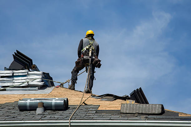 Professional Roofing technician working in Pitcher, NY